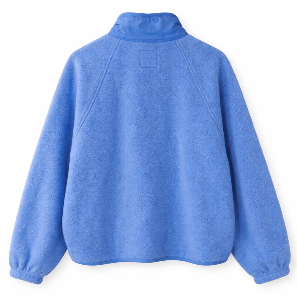 Thread & Supply Blue Fleece Jacket Medium New W Tags Oversized Cozy - Picture 3 of 8